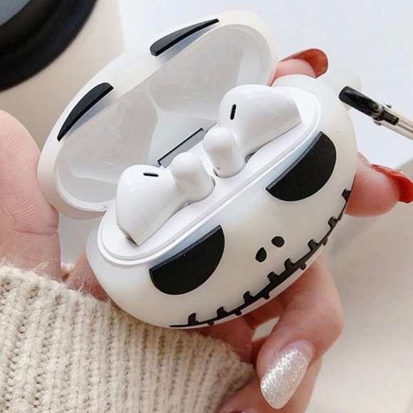 Any 2/$20 Glowing Air Pods Jack Skellington Case - Picture 2 of 8